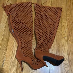 Ashley Stewart thigh-high boots